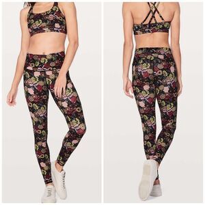 Lululemon Wunder Under Hi-Rise Tight 28" Fluorolace Multi Leggings 4